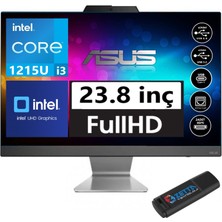 ASUS A3402WBAK-I38512B0 Intel Core İ3-1215U 16GB 1tb SSD Fhd  23.8'' Freedos All-In-One Masaüstü Bilgisayar AI38512B006+ZETTAUSBBELLEK