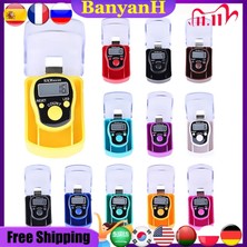 Zining Shop Kırmızı Stil Mini Dikiş Işaretleyici Sıra Parmak Sayacı LCD Elektrikli Dijital Ekran Dikiş Örgü Örgü Aracı 12 Renk Için LED Işık ile (Yurt Dışından)