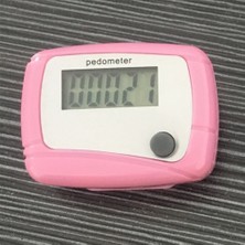 Zining Shop Pembe Tarzı Yürüyüş Adım Sayacı Pedometre Su Geçirmez Çok Fonksiyonlu Hareket Kalori Sayma LCD Ekran Fitness Ekipmanları Sayacı (Yurt Dışından)