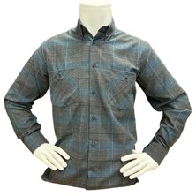 Baran Işık Ekose Desenli Uzun Kollu Gömlek