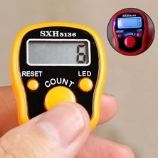 Zining Shop Sarı Stil LED Işık ve Ses ile Taşınabilir Bilek Dijital Elektronik Sayaç Manuel Sıfırlama Dekompresyon Gevşeme Parmak Aracı (Yurt Dışından)