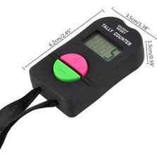 Zining Shop Dijital Tally Sayacı LCD Elektronik Manuel Tıklayıcı Abs Parmak Sayacı (Yurt Dışından)