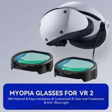 Silhouette Ps Vr2 Için Vr Reçete Lens Çerçevesi Lens Miyopi Anti Mavi Gözlük Psvr2 Için Hızlı Sökün Koruma Çerçevesi (Yurt Dışından)