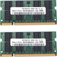 Silhouette 2x Ddr2 2 GB Ram Bellek Pc2 5300 Dizüstü Bilgisayar Ram Memoria Sodımm Ram 667 Mhz Bellek 200PIN Ram Bellek (Yurt Dışından)