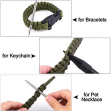 Silhouette 12 Parça Paracord Fids Aksesuarı, Paslanmaz Çelik Çivili Bağlama Iğnesi (Yurt Dışından)