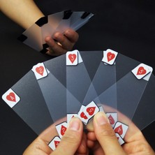 Silhouette Şeffaf Plastik Su Geçirmez Poker Yenilik Poker Endeksi Oyun Kartları (Yurt Dışından)