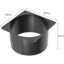 Silhouette 2 Adet Fan Örtüsü Kanalı Soğutma Kanalı Havalandırma Örtüsü Havalandırma 120 mm Antminer 4 Inç Fan S1 S3 S5 S7 S9 L3 + (Yurt Dışından)