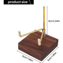 Silhouette 2 Adet Ceviz Ekran Standı Tabanı Trident Ekran Tutucu Fosil Mercan Geodes Kaya Mineral Küçük Koleksiyon (Yurt Dışından)