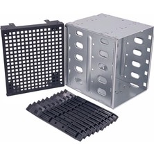 Silhouette 5,25 Inç Ila 5 x 3,5 Inç Sata HDD Kafesi Rafı Sabit Disk Disk Muhafazası Disk Tepsi Adaptörü (Yurt Dışından)