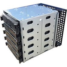 Silhouette 5,25 Inç Ila 5 x 3,5 Inç Sata HDD Kafesi Rafı Sabit Disk Disk Muhafazası Disk Tepsi Adaptörü (Yurt Dışından)