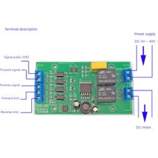 Silhouette Dc 6V 12V 24V Dc Motor Ileri ve Geri Kontrol 20A Limit Rölesi ile Yüksek Akım Sürücüsü Kaldırma Kontrol Panosu P0 (Yurt Dışından)