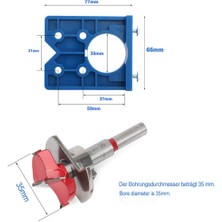 Silhouette Gizli Menteşe Jig Forstner Bit SETLERI-35MM Dolap Menteşeleri ve Montaj Plakaları Için Menteşe Delik Kesici (Yurt Dışından)