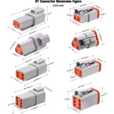 Silhouette Dt Konnektörü, 2 3 4 6 Pin Deutsch Konnektör Kiti, Damgalı Kontaklı Su Geçirmez Otomotiv Elektrik Konnektörleri (Yurt Dışından)