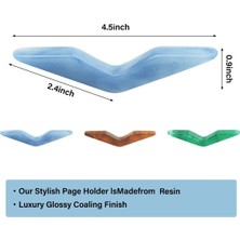 Silhouette Sayfa Klipleri Için 3 Adet Reçine Başparmak Koruyucular, Şeffaf Başparmak Imi Kitap Sayfa Tutucu Okumak Için Kullanılır (Yurt Dışından)