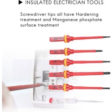 Silhouette 13 Adet Vde Yalıtımlı Tornavida Seti -V Yüksek Gerilim 1000 V Manyetik Oluklu Torx Tornavida Dayanıklı El Aletleri (Yurt Dışından)