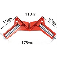 Silhouette 4 Adet 90 Derece Sağ Açı Klip, Açı Çerçeve Köşe Kelepçesi Cam Tutucu Için Sabit Ağaç Işleme Çerçeve Kelepçesi (Yurt Dışından)