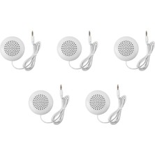 Silhouette 5x Mini Beyaz 3 5mm Yastık Hoparlör CD Radyo Mp3 Çalar Için (Yurt Dışından)