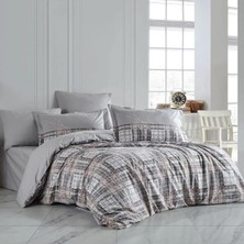 Hobby Çift Kişilik Poplin Nevresim Lucia Gri
