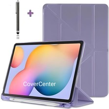 Cover Center Samsung Galaxy Tab A8 SM-X200 10.5 Inç Uyku Modlu Kalem Bölmeli Yumuşak Standlı Deri Akıllı Kılıf