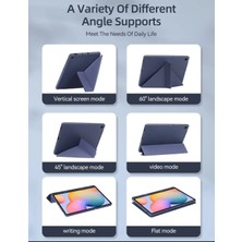 Cover Center Samsung Galaxy Tab A8 SM-X200 10.5 Inç Uyku Modlu Kalem Bölmeli Yumuşak Standlı Deri Akıllı Kılıf