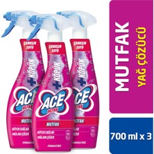 Ace Ultra Çamaşır Suyu Köpük Mutfak Ferahlık Etkisi 700ML X3