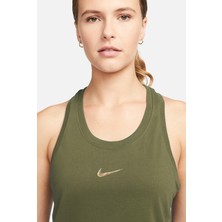 Nike Dri-Fıt Tank Pro Kadın Haki Pamuklu Atlet