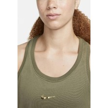 Nike Dri-Fıt Tank Pro Kadın Haki Pamuklu Atlet