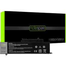 Notespare Dell ile Uyumlu Inspiron 0GK5KY, 0WF28, 4K8YH, 92NCT Notebook Batarya Pil
