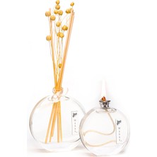 Missi Doğal Çiçekli Yasemin Sandal Oda Kokusu ve Kandil Seti