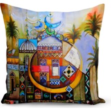 Bertille Home Ramazan Serisi Çift Tarafı Dijital Baskılı Kırlent Kılıfı (Ramadan Cushion Cover)