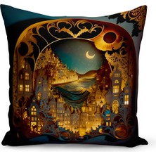 Bertille Home Ramazan Serisi Çift Tarafı Dijital Baskılı Kırlent Kılıfı (Ramadan Cushion Cover)
