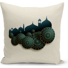 Bertille Home Ramazan Serisi Çift Tarafı Dijital Baskılı Kırlent Kılıfı (Ramadan Cushion Cover)