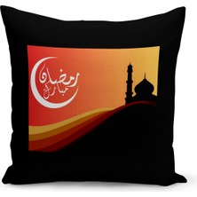Bertille Home Ramazan Serisi Çift Tarafı Dijital Baskılı Kırlent Kılıfı (Ramadan Cushion Cover)