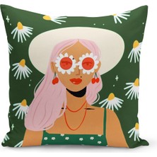 Bertille Home Retro Serisi Çift Tarafı Dijital Baskılı Kırlent Kılıfı (Retro Cushion Cover)
