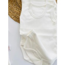 Miyakidsworld 5 Adet Aylık ve Pamuklu Çıtçıtlı Body Kız Erkek Bebek Çıtçıtlı Badi Yumuşak Dokulu Bebek Zıbın Set