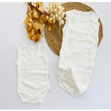 Miyakidsworld 5 Adet Aylık ve Pamuklu Çıtçıtlı Body Kız Erkek Bebek Çıtçıtlı Badi Yumuşak Dokulu Bebek Zıbın Set