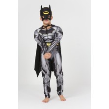 Neat Kids Batman Parti Doğum Günü Özel Gün Kaslı Pelerinli Maskeli Kostüm