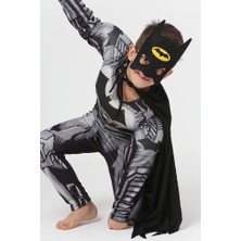 Neat Kids Batman Parti Doğum Günü Özel Gün Kaslı Pelerinli Maskeli Kostüm