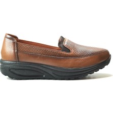 Beety 038 Deri Taba Ortopedik Günlük Kadın Anne Ayakkabı