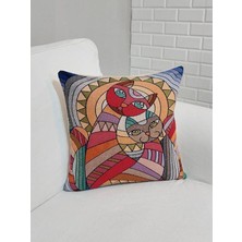 Körfez Kırlent Goblen Dokuma Kırlent Kılıfı 43X43CM