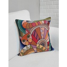 Körfez Kırlent Goblen Dokuma Kırlent Kılıfı 43X43CM