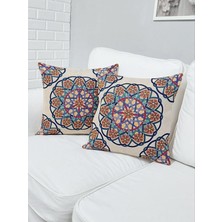 Körfez Kırlent Goblen Dokuma Kırlent Kılıfı 2'li Karışık Kombin Set