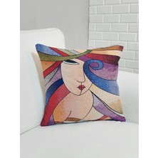 Körfez Kırlent Goblen Dokuma Kırlent Kılıfı 43X43CM