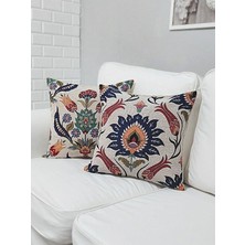Körfez Kırlent Goblen Dokuma Kırlent Kılıfı 2'li Karışık Kombin Set
