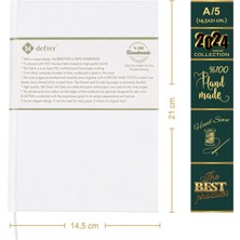 BİDEFTER Piyano Nota Defteri (Anahtarsız Üçlü Sistem Tırnaklı) - Planner El Dikişi (A/5)