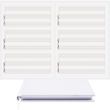 BİDEFTER Piyano Nota Defteri (Anahtarsız Üçlü Sistem Tırnaklı) - Planner El Dikişi (A/5)