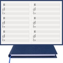 BİDEFTER Piyano Nota Defteri (Do Sol Fa Anahtarlı Tırnaklı) - Planner El Dikişi (A/5)
