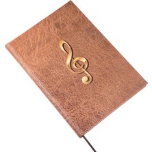 BİDEFTER Gitar Nota Defteri (Sol ve Tab Anahtarlı Akortlu) - Planner El Dikişi (A/5)