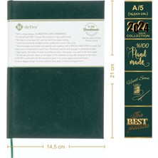 BİDEFTER Müzik Nota Defteri (Sol Anahtarlı) - Yıllık Planner  El Dikişi (A/5)