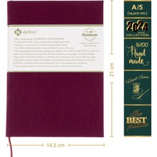 BİDEFTER Müzik Nota Defteri (Sol Anahtarlı) - Yıllık Planner  El Dikişi (A/5)